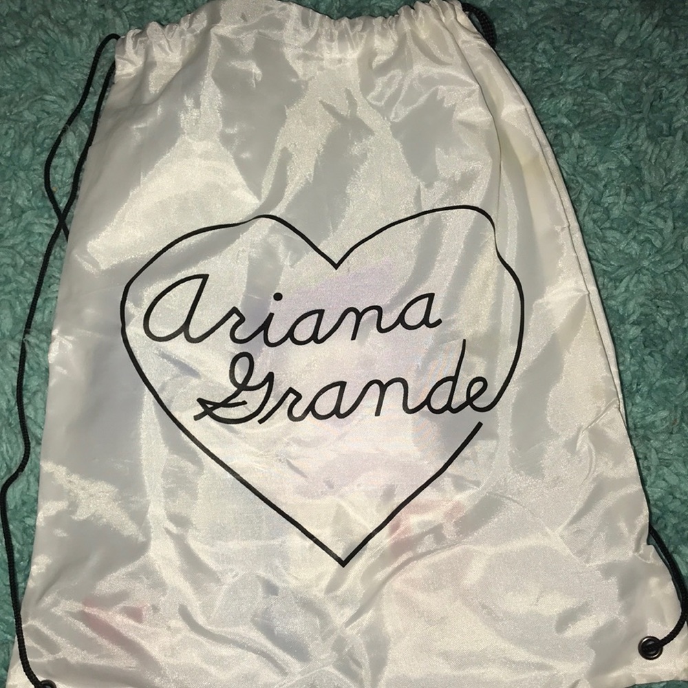 Ariana Grande drawstring bag